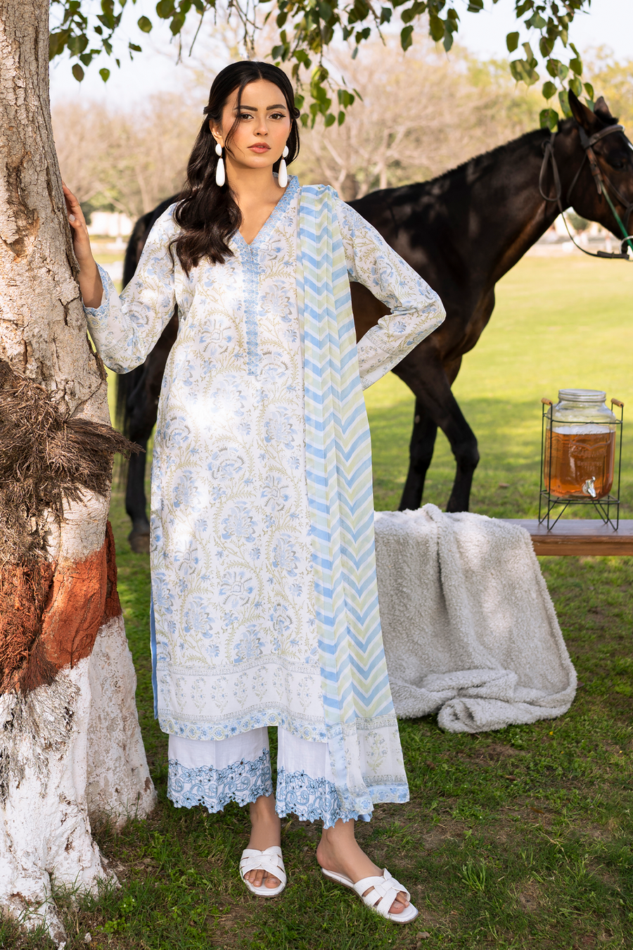 lawn embroidery dress