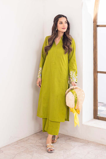 knee length dresses for ladies Afrozeh La Fuchsia Pakistani Luxury Dress main image 0